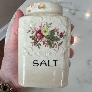 Large Vintage Transferware Salt & Pepper Shakers, Made in Japan